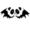 Restez bizarre Goth Panda