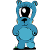 Blue One-Eyed Bear