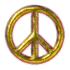 Brass Peace Sign