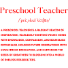 Preschool Teacher Definition