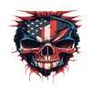 American Skull 4th of July