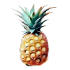 Encaustic pineapple