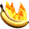 Burning banana