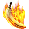 Burning banana