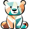 Cubist bear
