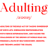 Growing Up Definition