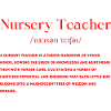Kindergarten teacher Educator Definition