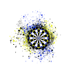 Dart,Graffiti,Painting,Dartboard,Painting