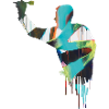 dart,graffiti,malerei,dartspieler