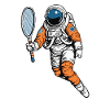 Badminton Federball Astronaut