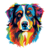 Australian Shepherd Hund Bunt
