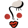 Abstract face of a woman