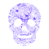 Gothic Skull Goth Style Dark Heavy Metal WGT