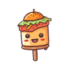 The delightful treat: cute kebab