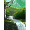 Forest River Wasserfall