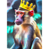Affe mit Krone