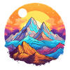 Sunset in the mountains