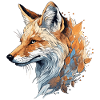 Fuchs realistisch/abstrakt