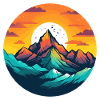Mountains at sunset