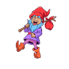Garden gnome while hiking