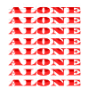 Alone - White/Red