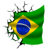 Brasilian lippu - Brasilia - Lippu Broken Design