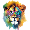 Boo the bespectacled lion