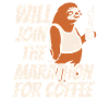 Sloth Coffee Sloth Running