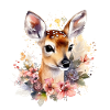 Flower deer
