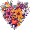 Heart of flowers