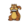 Comic Squirrel Playing Harmonica
