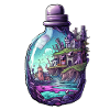 Sunken City Bottle Drawing