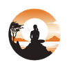 Yoga meditating woman