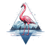 Flamingo in the triangle