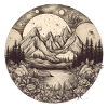 Nature Adventure Hiking Camping Design