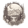 Nature Adventure Hiking Camping Design