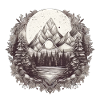 Nature Adventure Hiking Camping Design