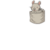 Chinchilla Chest Pocket Longtail Longhair