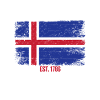 Iceland Flag | Est. 1786 | Vintage Reykjavik