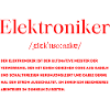 Elektroniker Definition