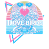 Parakeet Parrot Retro