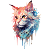 Mystical cat print