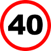 40/ Geschwindigkeit Design