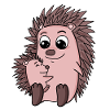 Famille Hedgehog - Hérisson avec bébé