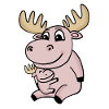 Moose family - Moose with baby