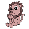 Leo Family - Leo with Baby