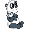 Panda Family - Panda with Baby