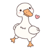 Cute Happy Goose Waddling