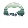 Retro Capybara Silhoutte - Capybaras