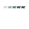 Retro Capybara Silhoutte - Capybaras